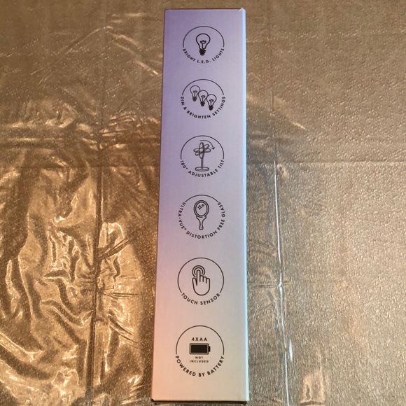 DANIELLE CREATIONS, L.E.D Vanity Mirror with Accessory Tray - Picture 10 of 12